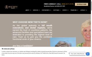 New Teeth Now website