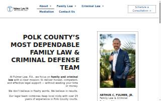 Fulmer Law, P.A. website