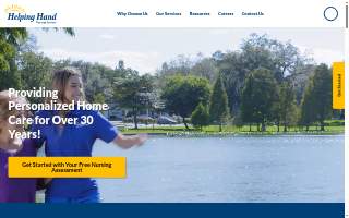 Helping Hand Nursing Services website