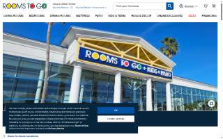Rooms To Go of Lakeland website