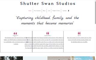 Shutter Swan Studios website