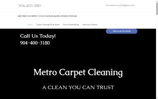 Metro Carpet Cleaning website