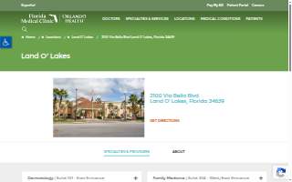 Florida Medical Clinic Orlando Health - Optometry website