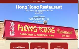 Hong Massage & Spa website
