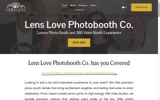 Lens Love Photobooth Co. website
