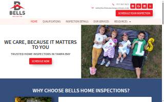 Bells Home Inspections website