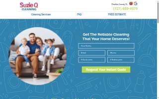 Suzie Q Cleaning website