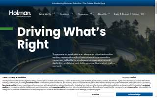 The Holman Law Firm website