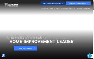 White Aluminum and Windows website