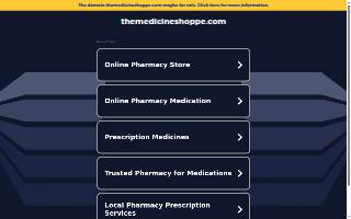 The Medicine Shoppe Pharmacy website