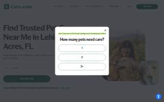 Florida Pet Care website
