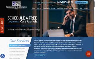 Nowack & Olson, PLLC - Florida Bankruptcy Lawyer website