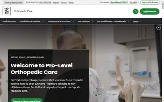 Baptist Health Orthopedics | Homestead website