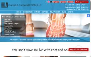 Garnet & Carbonell, DPM, LLC website