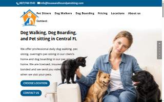 House and Hound Pet Sitters website