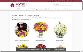 Rocio Flower Shop website