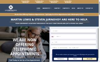 Lewis and Jurnovoy, P.A. website