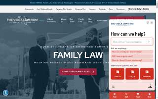 The Virga Law Firm, P.A. website