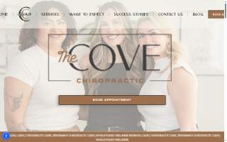 The Cove Chiropractic website