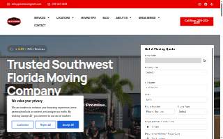 Price Moving website