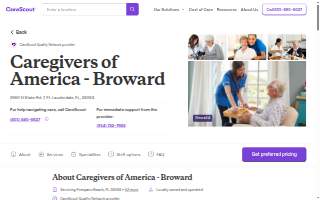 CareGivers Of America website