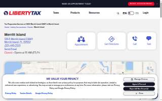 Liberty Tax of Merritt Island website