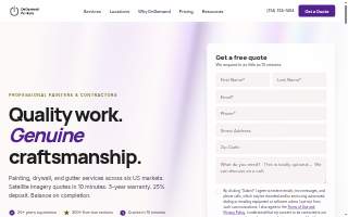 OnDemand Painters website
