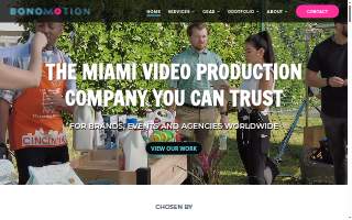 Bonomotion Video Agency of Miami Lakes website