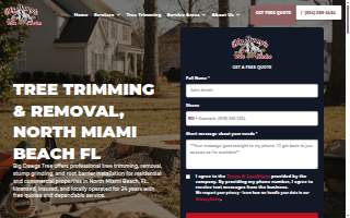 Big Dawgs Tree Service and Stumpgrinding website