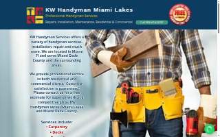 Miami Handyman Services website
