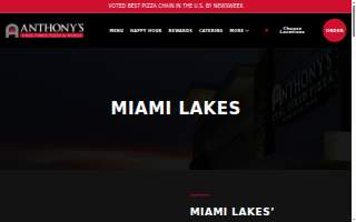 Anthony's Coal Fired Pizza & Wings of Miami Lakes website