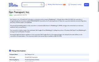 DPN Transport website