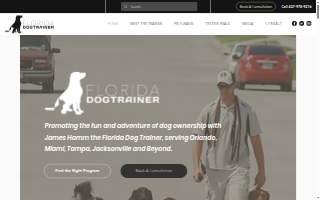 Florida Dog Trainer website