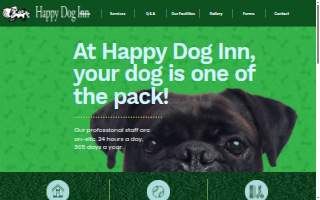 Happy Dog Inn website