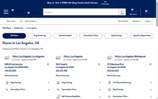 Petco of Tarpon Springs website