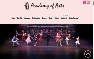 Academy of Arts Inc website
