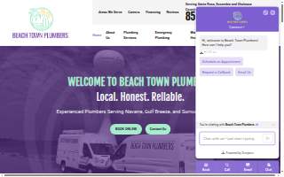 Beach Town Plumbers website