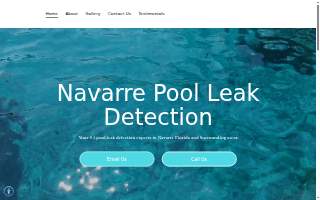 Navarre Pool Leak Detection website