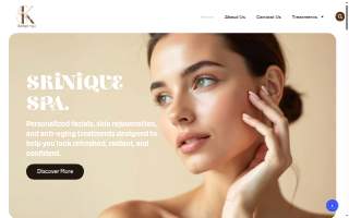 Skinique Spa website