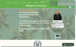 Allegiant Tax Services website