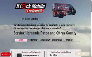 D Lock Mobile Locksmith Inc. website