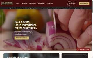 Piesanos Stone Fired Pizza - St Augustine website