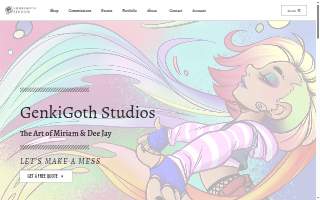 GenkiGoth Studios website