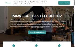 Body & Core Pilates Studio website
