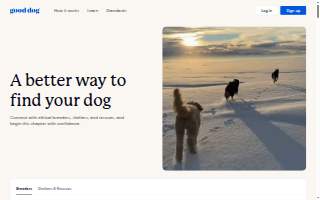 Gooddog Specialty Pet Care website