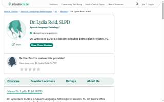 Dr. Lydia Reid website