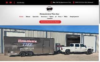 Hometown Tire Mobile Tire Services website