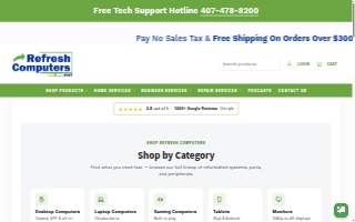 Refresh Computers website