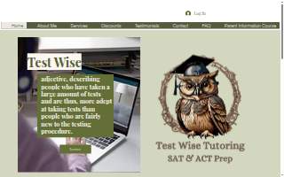 Test Wise Tutoring website