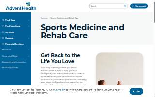 AdventHealth Sports Med & Rehab Zephyrhills website
